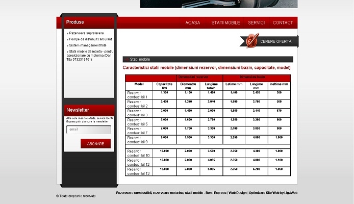 Site de prezentare produse - Benti Express - layout site, statii mobile.jpg